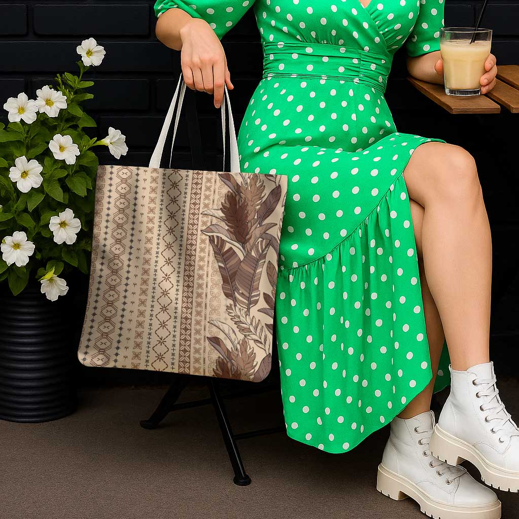 Women's Day Samoa Malu Tattoo Inspired Mix Teuila Tote Bag Vintage Tapa