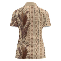 Women's Day Samoa Malu Tattoo Inspired Mix Teuila Women Polo Shirt Vintage Tapa LT7 - Polynesian Pride