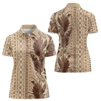 Women's Day Samoa Malu Tattoo Inspired Mix Teuila Women Polo Shirt Vintage Tapa LT7 - Polynesian Pride