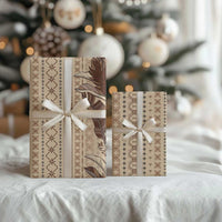 Women's Day Samoa Malu Tattoo Inspired Mix Teuila Wrapping Paper Vintage Tapa