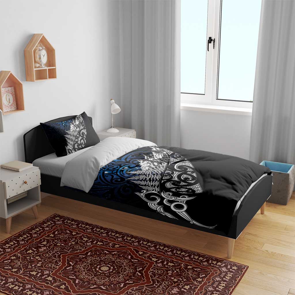 Maori Matariki Bedding Set Landscape Styled Fern - Galaxy