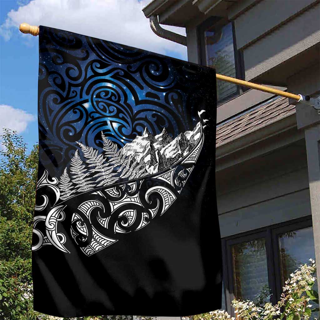 Maori Matariki Garden Flag Landscape Styled Fern - Galaxy LT7 - Polynesian Pride