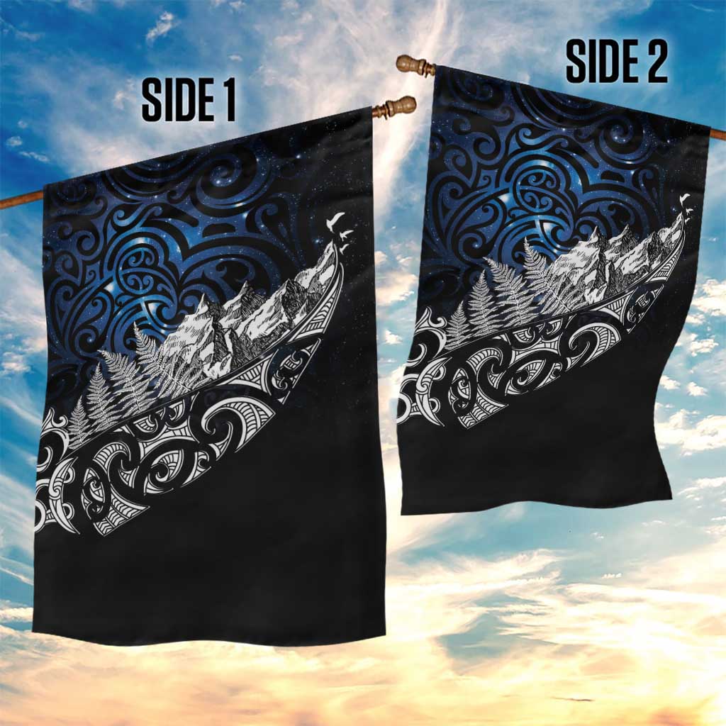 Maori Matariki Garden Flag Landscape Styled Fern - Galaxy LT7 - Polynesian Pride
