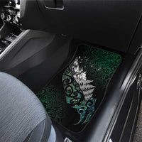 Maori Matariki Car Mats Landscape Styled Fern - Paua Shell LT7 - Polynesian Pride