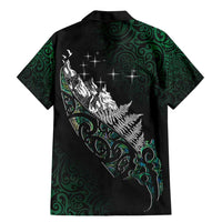 Maori Matariki Family Matching Mermaid Dress and Hawaiian Shirt Landscape Styled Fern - Paua Shell LT7 - Polynesian Pride