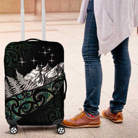 Maori Matariki Luggage Cover Landscape Styled Fern - Paua Shell