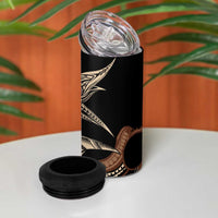 Samoa Manuia le Aso Tuto'atasi 4 in 1 Can Cooler Tumbler Siapo Mamanu Mix Tatau Marlin LT7 - Polynesian Pride