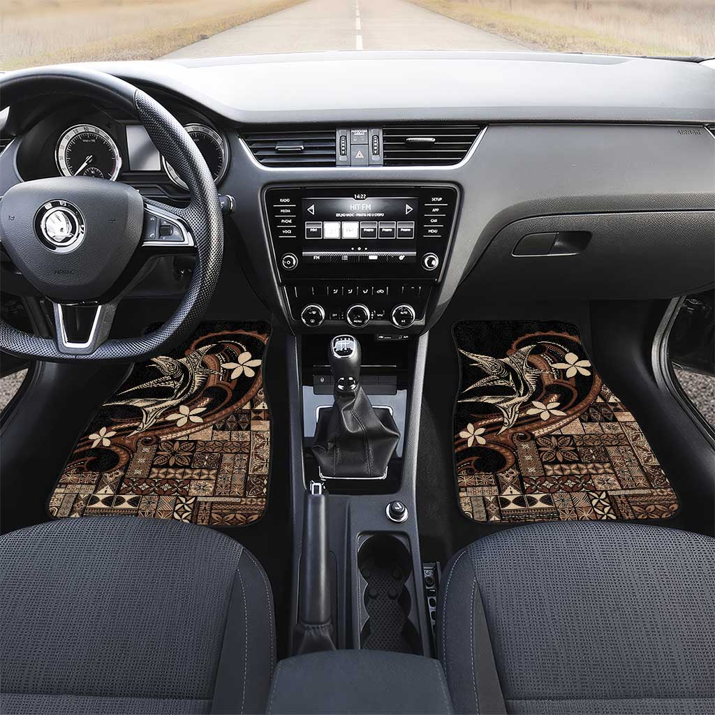 Samoa Manuia le Aso Tuto'atasi Car Mats Siapo Mamanu Mix Tatau Marlin
