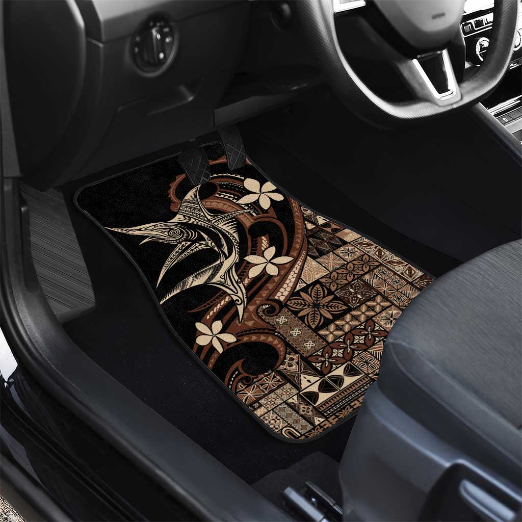 Samoa Manuia le Aso Tuto'atasi Car Mats Siapo Mamanu Mix Tatau Marlin