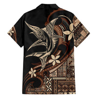 Samoa Manuia le Aso Tuto'atasi Family Matching Summer Maxi Dress and Hawaiian Shirt Siapo Mamanu Mix Tatau Marlin LT7 - Polynesian Pride