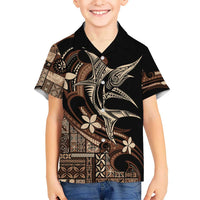 Samoa Manuia le Aso Tuto'atasi Hawaiian Shirt Siapo Mamanu Mix Tatau Marlin LT7 - Polynesian Pride