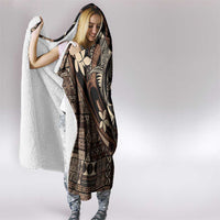 Samoa Manuia le Aso Tuto'atasi Hooded Blanket Siapo Mamanu Mix Tatau Marlin