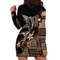 Samoa Manuia le Aso Tuto'atasi Hoodie Dress Siapo Mamanu Mix Tatau Marlin LT7 - Polynesian Pride