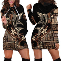 Samoa Manuia le Aso Tuto'atasi Hoodie Dress Siapo Mamanu Mix Tatau Marlin LT7 - Polynesian Pride