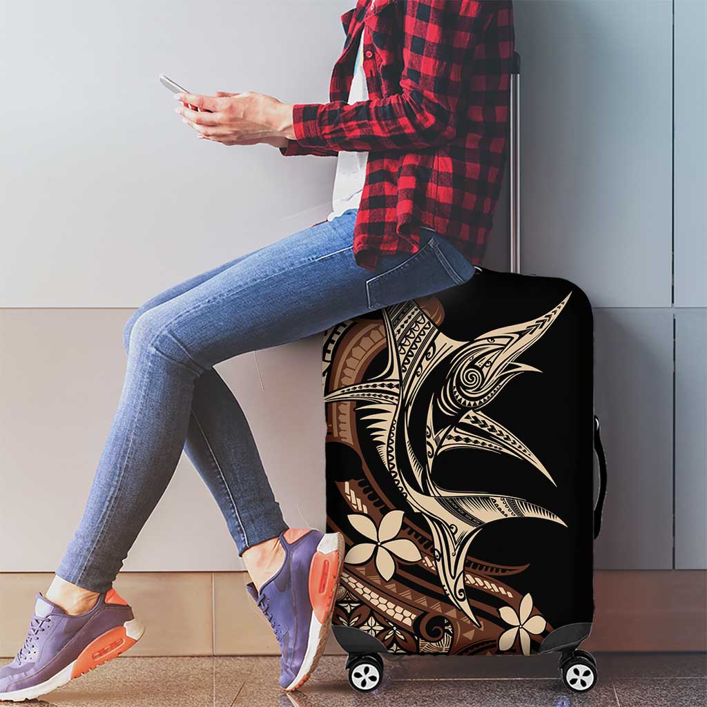 Samoa Manuia le Aso Tuto'atasi Luggage Cover Siapo Mamanu Mix Tatau Marlin LT7 - Polynesian Pride