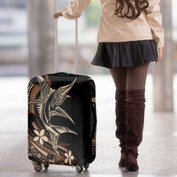 Samoa Manuia le Aso Tuto'atasi Luggage Cover Siapo Mamanu Mix Tatau Marlin LT7 - Polynesian Pride
