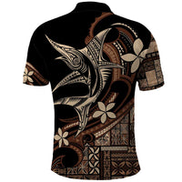 Samoa Manuia le Aso Tuto'atasi Polo Shirt Siapo Mamanu Mix Tatau Marlin LT7 - Polynesian Pride