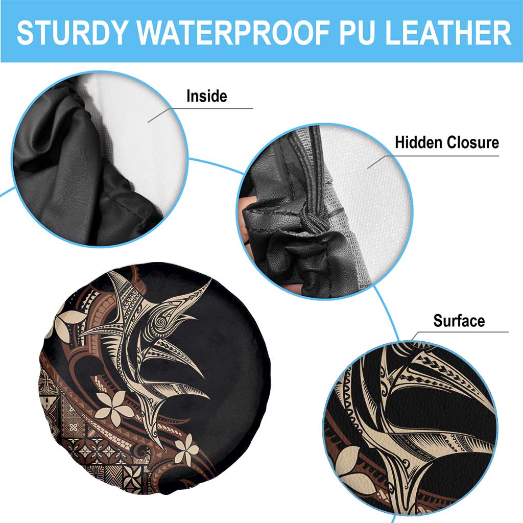 Samoa Manuia le Aso Tuto'atasi Spare Tire Cover Siapo Mamanu Mix Tatau Marlin LT7 - Polynesian Pride