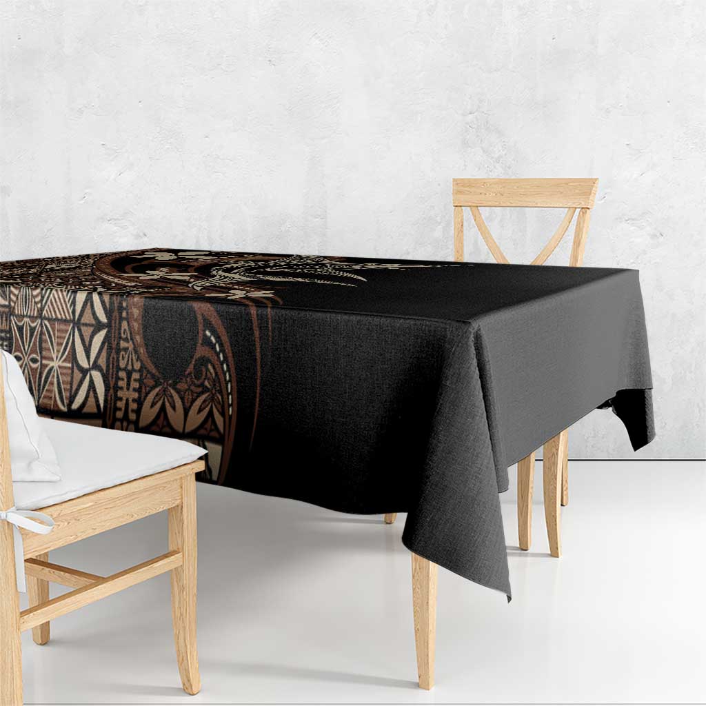 Samoa Manuia le Aso Tuto'atasi Tablecloth Siapo Mamanu Mix Tatau Marlin