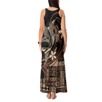 Samoa Manuia le Aso Tuto'atasi Tank Maxi Dress Siapo Mamanu Mix Tatau Marlin LT7 - Polynesian Pride