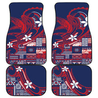 Samoa Manuia le Aso Tuto'atasi Car Mats Siapo Mamanu Mix Tatau Marlin - Flag Color LT7 - Polynesian Pride