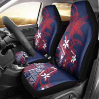 Samoa Manuia le Aso Tuto'atasi Car Seat Cover Siapo Mamanu Mix Tatau Marlin - Flag Color LT7 - Polynesian Pride