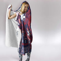 Samoa Manuia le Aso Tuto'atasi Hooded Blanket Siapo Mamanu Mix Tatau Marlin - Flag Color LT7 - Polynesian Pride