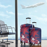 Samoa Manuia le Aso Tuto'atasi Luggage Cover Siapo Mamanu Mix Tatau Marlin - Flag Color LT7 - Polynesian Pride