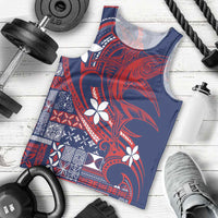Samoa Manuia le Aso Tuto'atasi Men Tank Top Siapo Mamanu Mix Tatau Marlin - Flag Color LT7 - Polynesian Pride