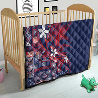 Samoa Manuia le Aso Tuto'atasi Quilt Siapo Mamanu Mix Tatau Marlin - Flag Color LT7 - Polynesian Pride