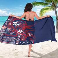 Samoa Manuia le Aso Tuto'atasi Sarong Siapo Mamanu Mix Tatau Marlin - Flag Color LT7 - Polynesian Pride