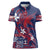 Samoa Manuia le Aso Tuto'atasi Women Polo Shirt Siapo Mamanu Mix Tatau Marlin - Flag Color