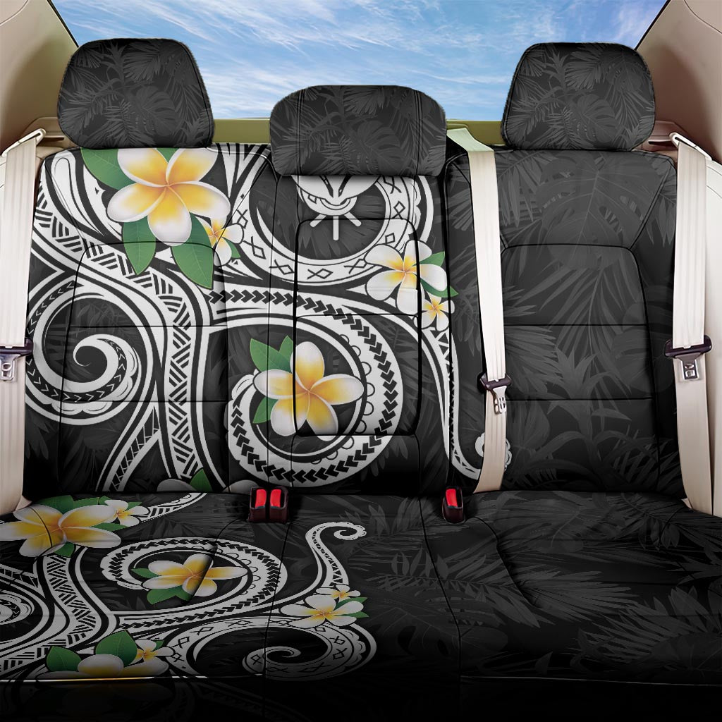Kanaka Maoli Hawaii Plumeria Back Car Seat Cover Dancing Tentacles Black Style LT7 One Size Black - Polynesian Pride