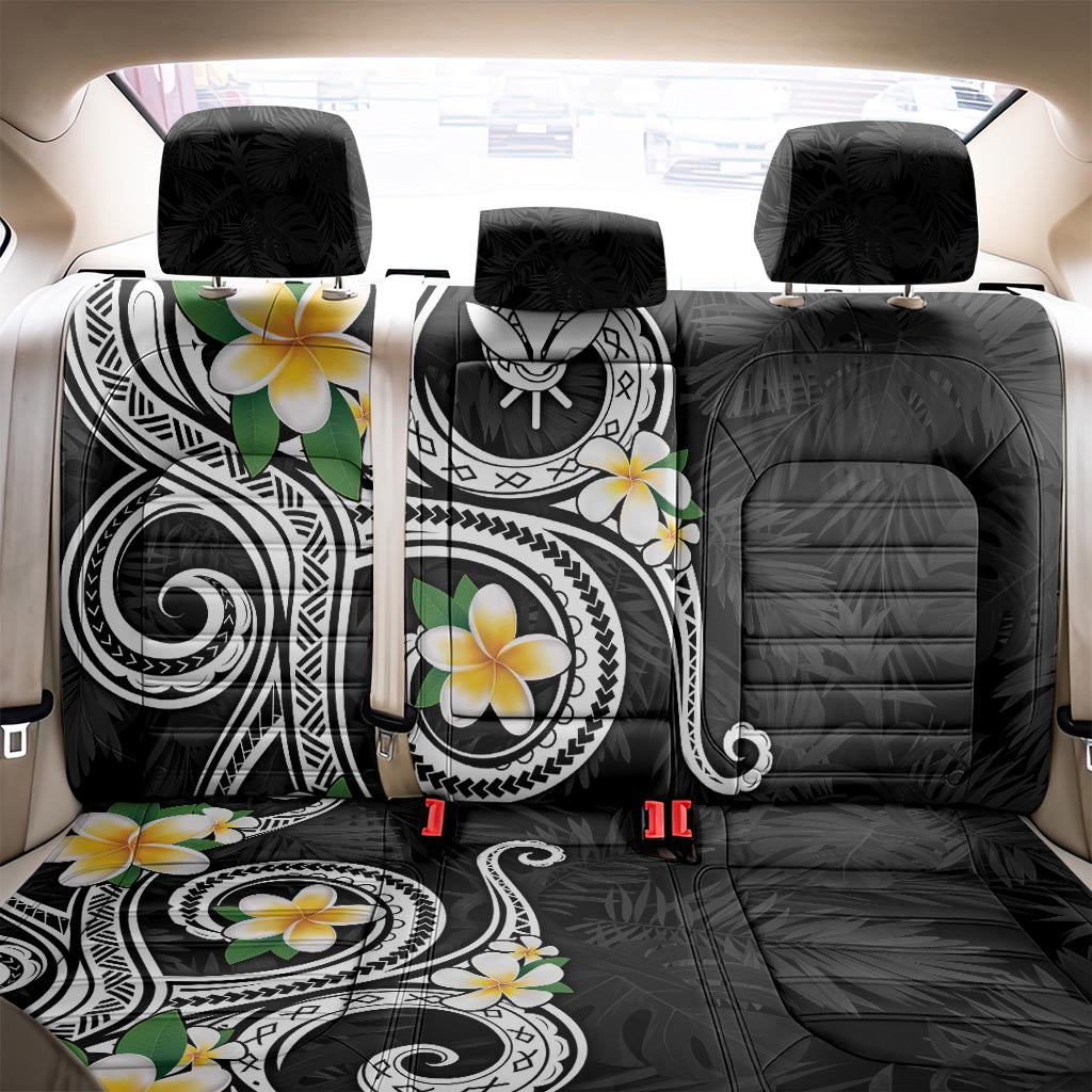 Kanaka Maoli Hawaii Plumeria Back Car Seat Cover Dancing Tentacles Black Style LT7 - Polynesian Pride