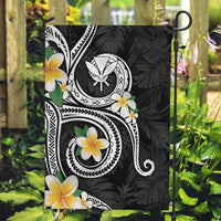 Kanaka Maoli Hawaii Plumeria Garden Flag Dancing Tentacles Black Style LT7 Garden Flag Black - Polynesian Pride