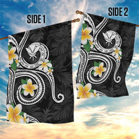 Kanaka Maoli Hawaii Plumeria Garden Flag Dancing Tentacles Black Style LT7 - Polynesian Pride