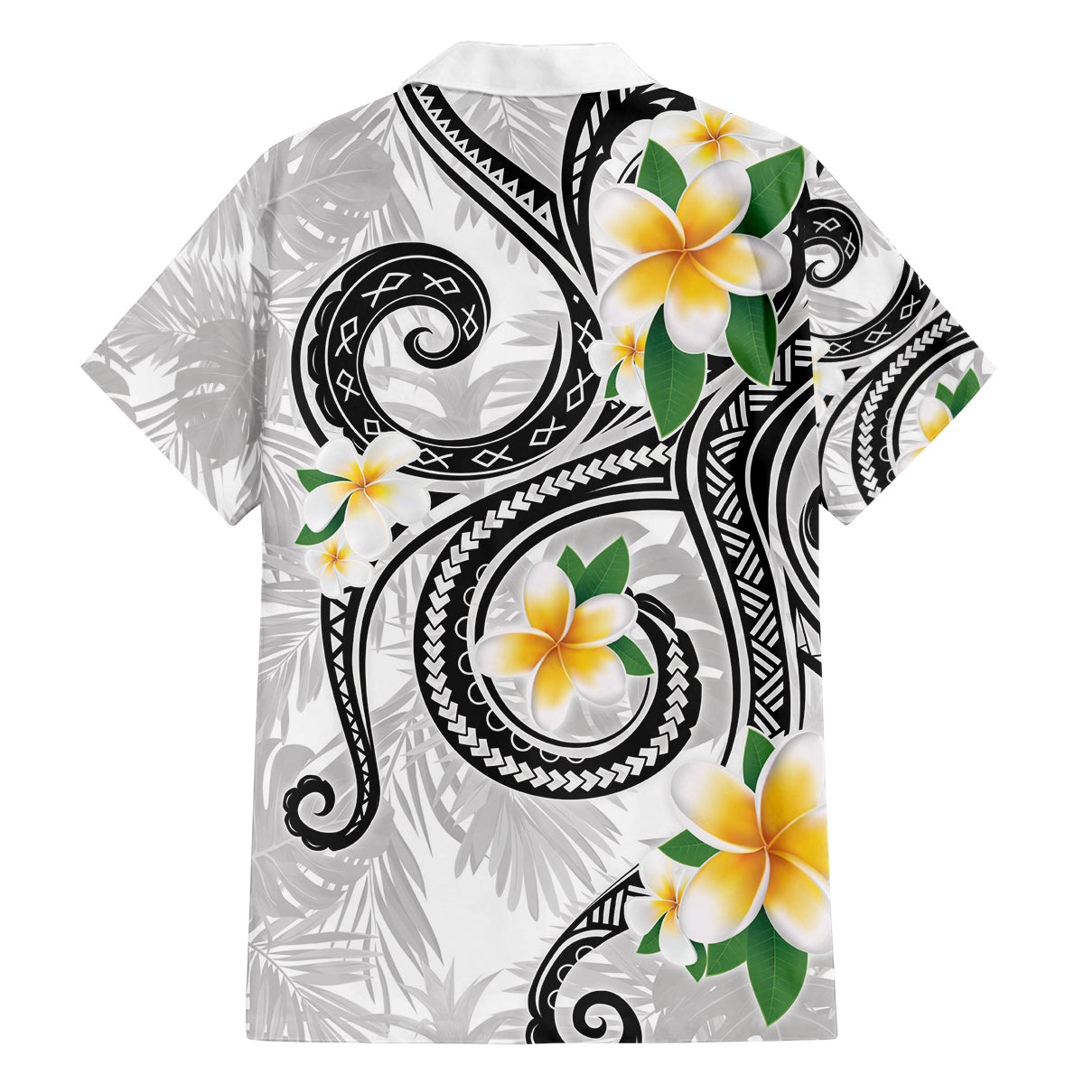 Kanaka Maoli Hawaii Plumeria Family Matching Long Sleeve Bodycon Dress and Hawaiian Shirt Dancing Tentacles White Style LT7 - Polynesian Pride