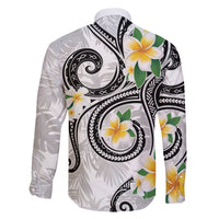 Kanaka Maoli Hawaii Plumeria Family Matching Puletasi and Hawaiian Shirt Dancing Tentacles White Style LT7 - Polynesian Pride