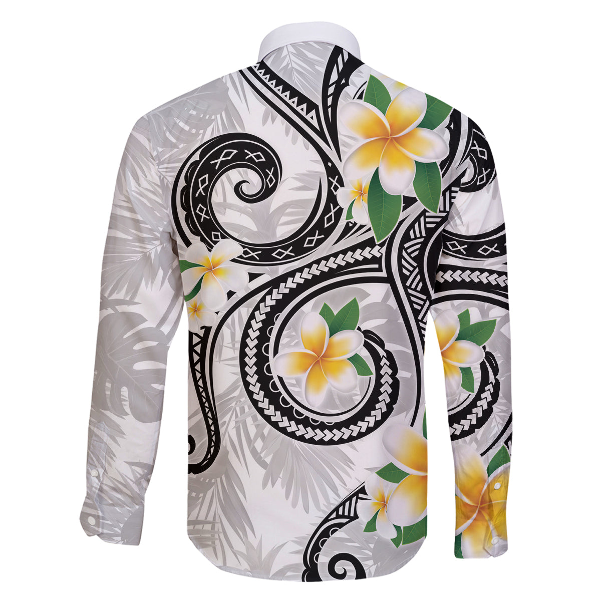 Kanaka Maoli Hawaii Plumeria Family Matching Tank Maxi Dress and Hawaiian Shirt Dancing Tentacles White Style LT7 - Polynesian Pride
