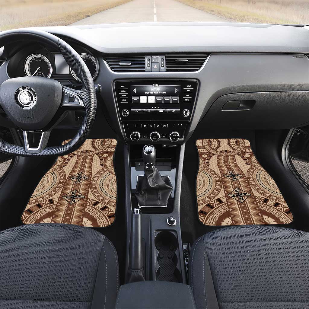 Bula Fiji Vintage Car Mats Brown Masi Motifs