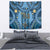 Bula Fiji Vintage Tapestry Prussian Blue Masi Motifs