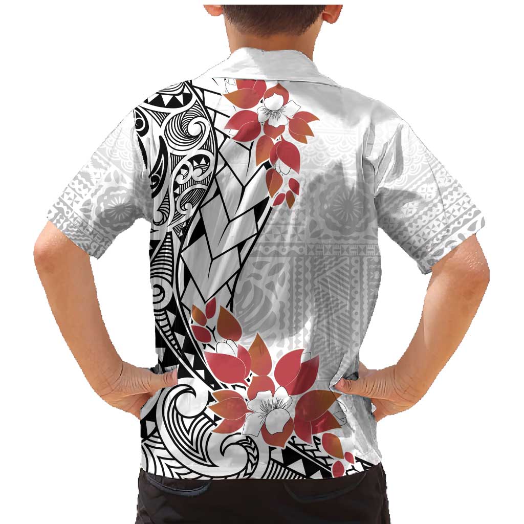 Bula Fiji Day Family Matching Mermaid Dress and Hawaiian Shirt Tagimaucia on Masi Pattern LT7 - Polynesian Pride