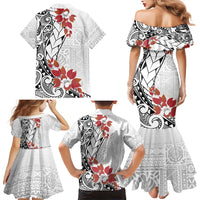 Bula Fiji Day Family Matching Mermaid Dress and Hawaiian Shirt Tagimaucia on Masi Pattern LT7 - Polynesian Pride