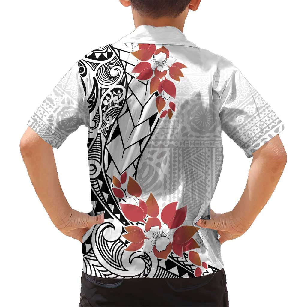 Bula Fiji Day Family Matching Summer Maxi Dress and Hawaiian Shirt Tagimaucia on Masi Pattern LT7 - Polynesian Pride