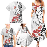 Bula Fiji Day Family Matching Summer Maxi Dress and Hawaiian Shirt Tagimaucia on Masi Pattern LT7 - Polynesian Pride