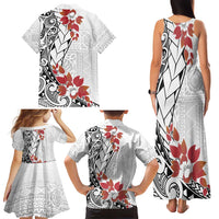 Bula Fiji Day Family Matching Tank Maxi Dress and Hawaiian Shirt Tagimaucia on Masi Pattern LT7 - Polynesian Pride