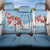 Bula Fiji Day Back Car Seat Cover Tagimaucia on Masi Pattern - Turquoise