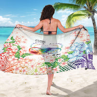 Fight Cancer In All Colors Sarong Plumeria Mix Tapa Pattern