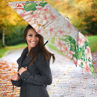 Fight Cancer In All Colors Umbrella Plumeria Mix Tapa Pattern