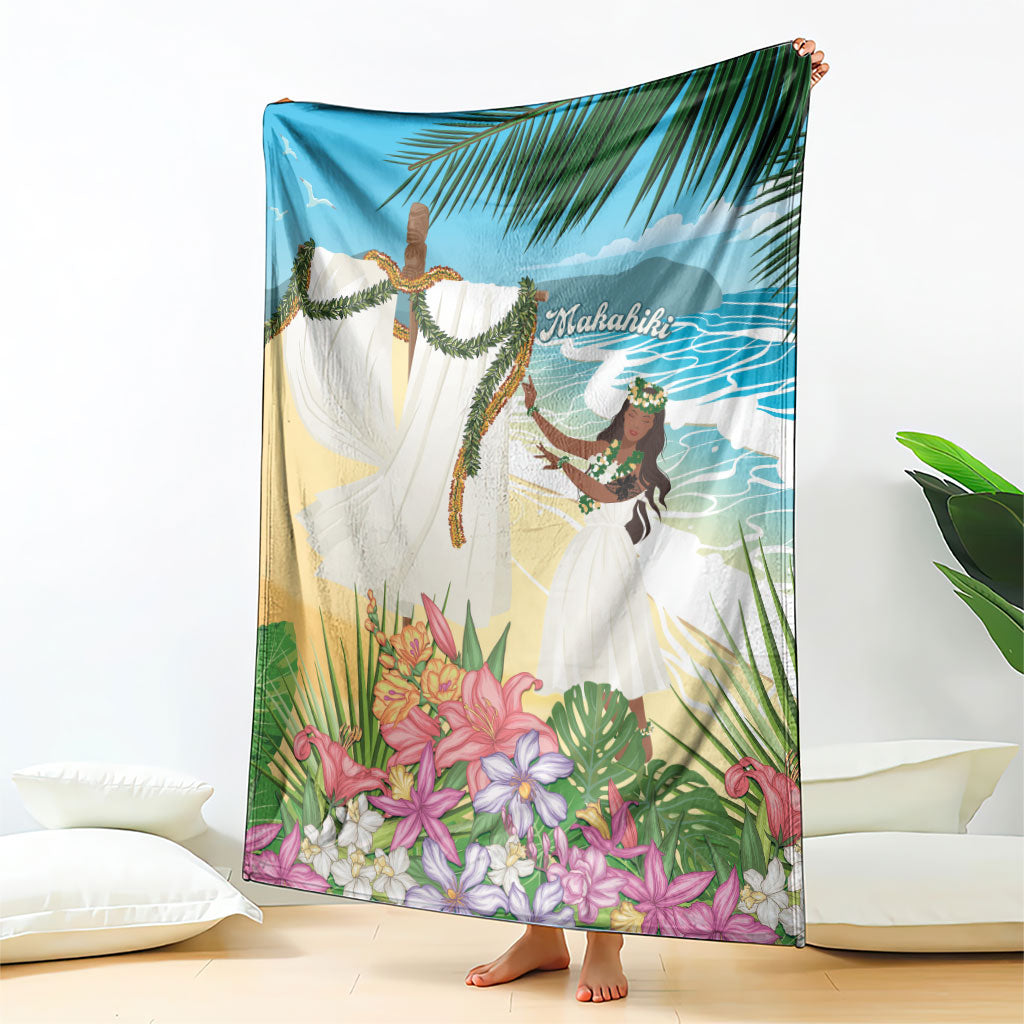 Aloha Hawaii Makahiki Hula Dance Blanket Beach Scenery LT7 - Polynesian Pride